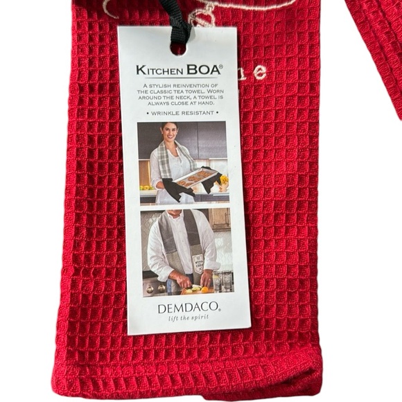 Demdaco Kitchen Boa Neck Tea Towel Scarf 100% Cotton NWT - Picture 5 of 5